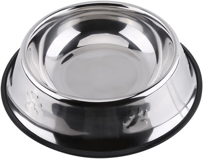 Cane che mangia Bwl, zampe antiscivolo Design in acciaio inossidabile per alimenti per animali domestici Strumento per l'alimentazione dell'alimentatore(30cm)