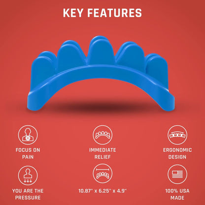 PSO-BACK Muscle Release Tool and Back Massager - Full Back Stretcher and Massage Tool - Ocean Blue