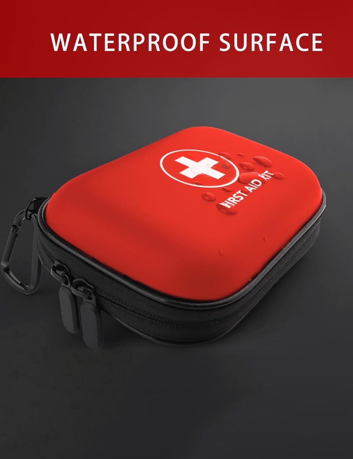 First Aid Kit, 109 Piece with Waterproof Case, for Car Accessories, Home Essentials, Travel, Camping, Hiking, Outdoor Gear