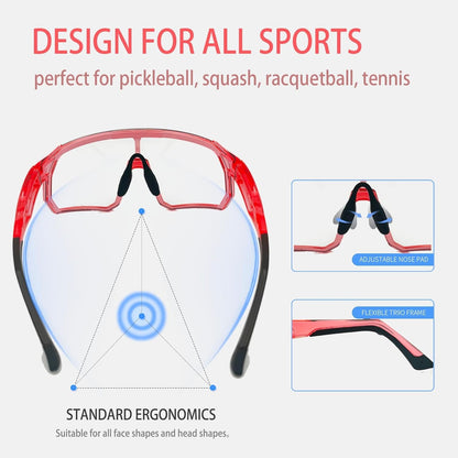 Wynthorix Pickleball Glasses for Women Teens Protective Eyewear Safety ANSI Z87.1 Tennis Squash Racquetball Goggles