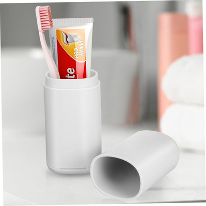 CHILDWEET 2 Pcs Travel Toothbrush Holder Lightweight Portable Toothbrush Case for Hygiene The Go Material for Travel Toiletries Camping
