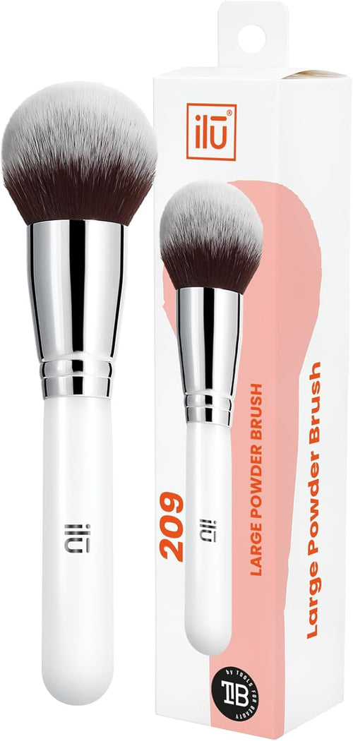 POWDER Big Brush 209 1u Soft Synthetic Wood Handle Easy Cleaning Gift for Artist Makeup Accessories Beauty Visage