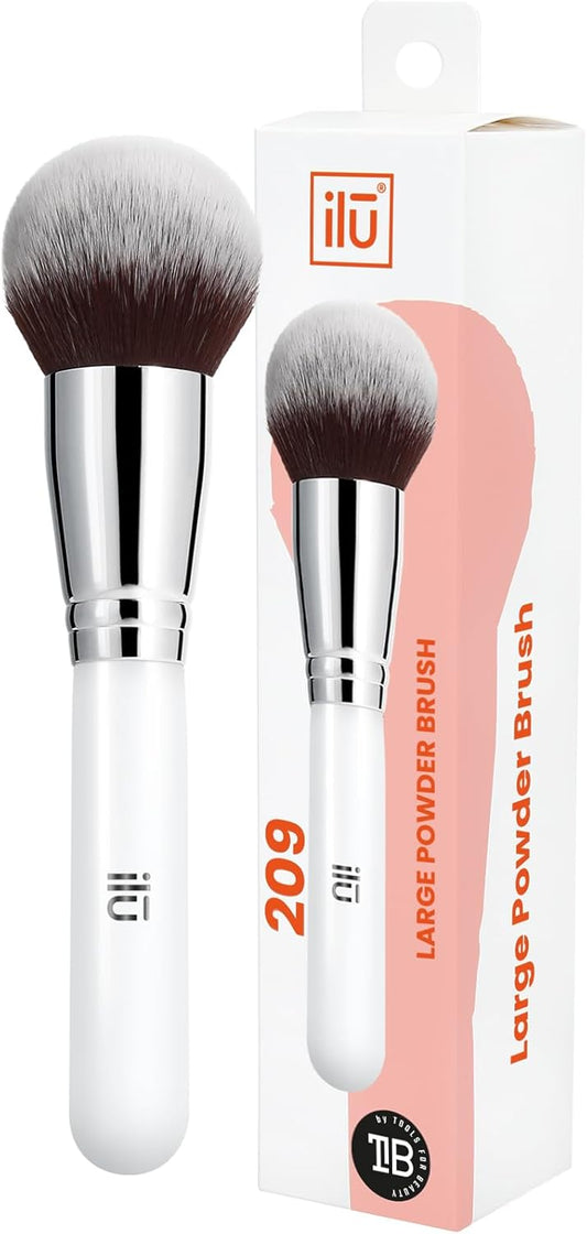 POWDER Big Brush 209 1u Soft Synthetic Wood Handle Easy Cleaning Gift for Artist Makeup Accessories Beauty Visage