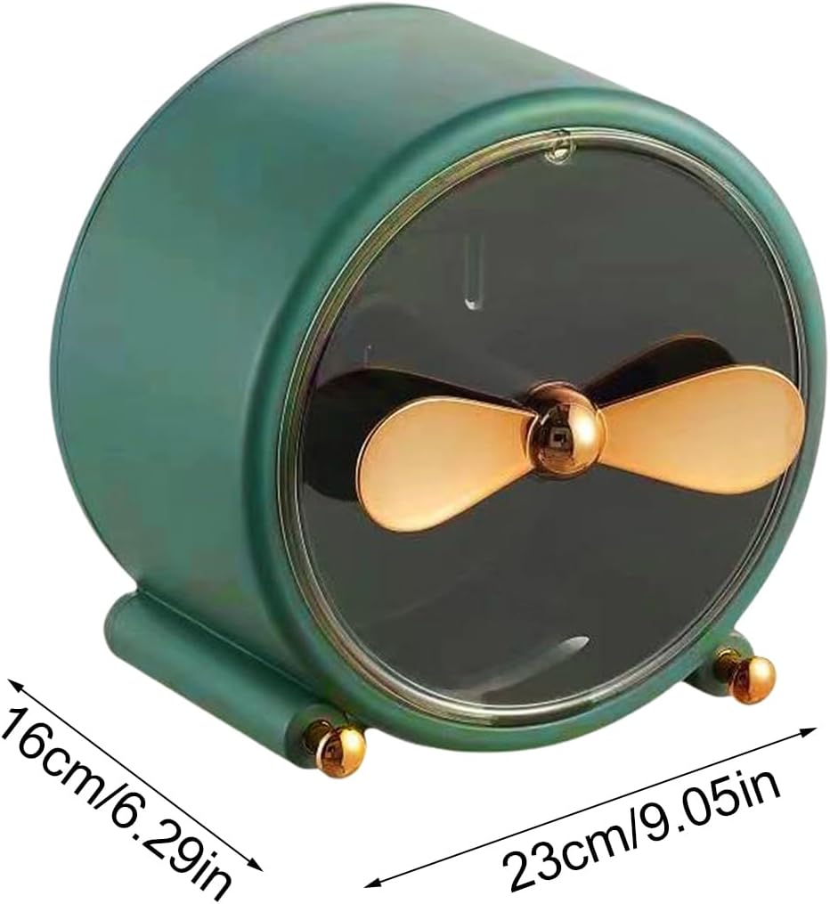 Tessuto Box Wall Mount, Facciale Tessuto Dispenser, Mounted Safe Storage Holder, Rounded Edges for Bathroom, WC, Makeup, Vanity, Dish Area, Family, 9.06x9.06x6.3 pollici