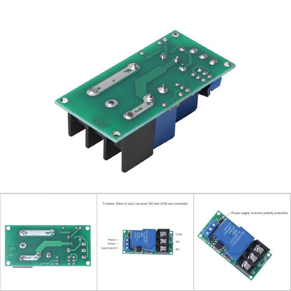 2Pcs 1-Way Time Delay Relay Module with Optocoupler Isolation 30A Relay Expansion Module Low Level Trigger with Optocoupler Isolation 12VDC 80mA