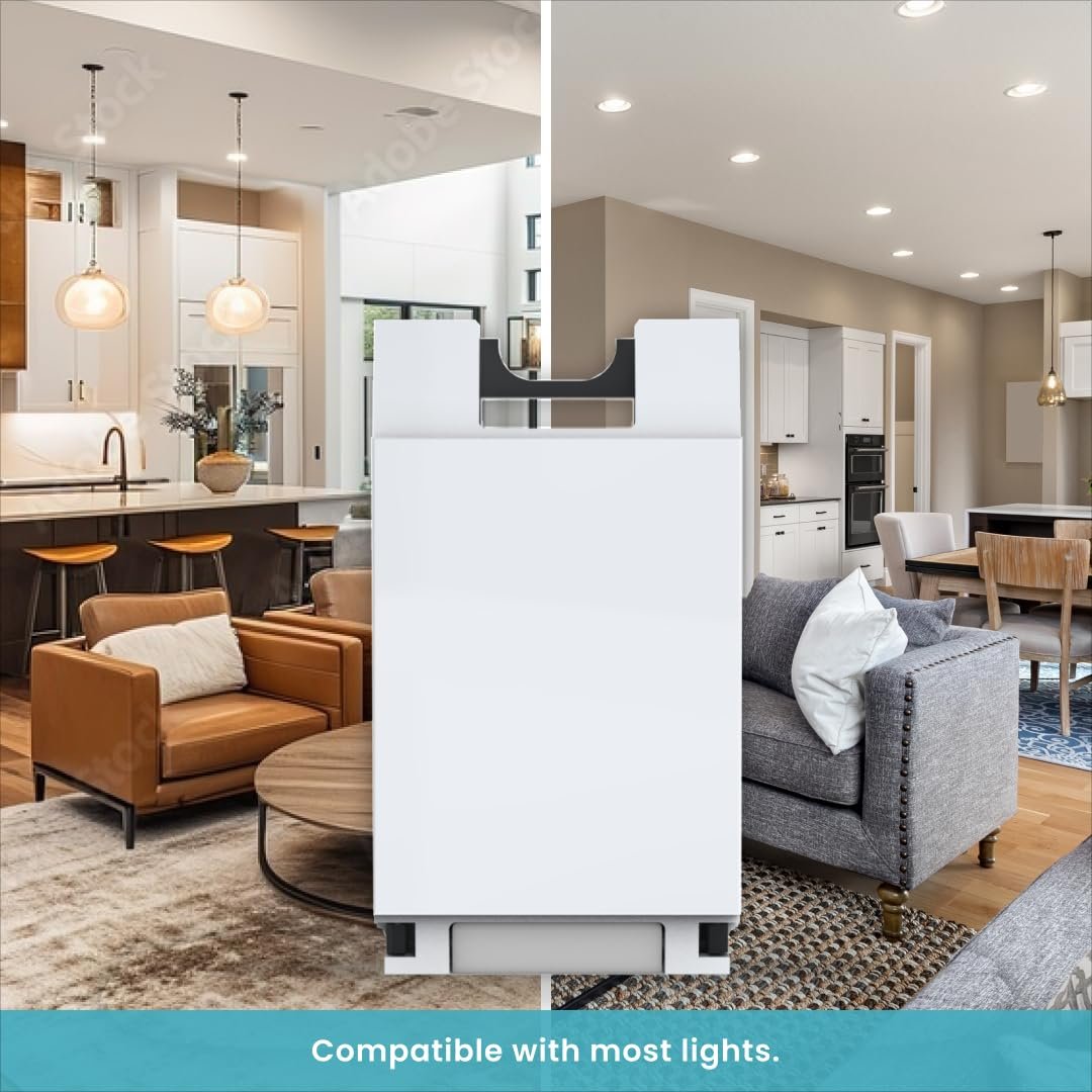 Smart Light Switch by Deako, Single Pole, 3-Way, 4-Way, 2.4 GHz Wi-Fi, Programmable, Remote App, Voice Control w/Alexa, Google Assistant, Samsung. No Hub Required, Neutral Wire Required, White