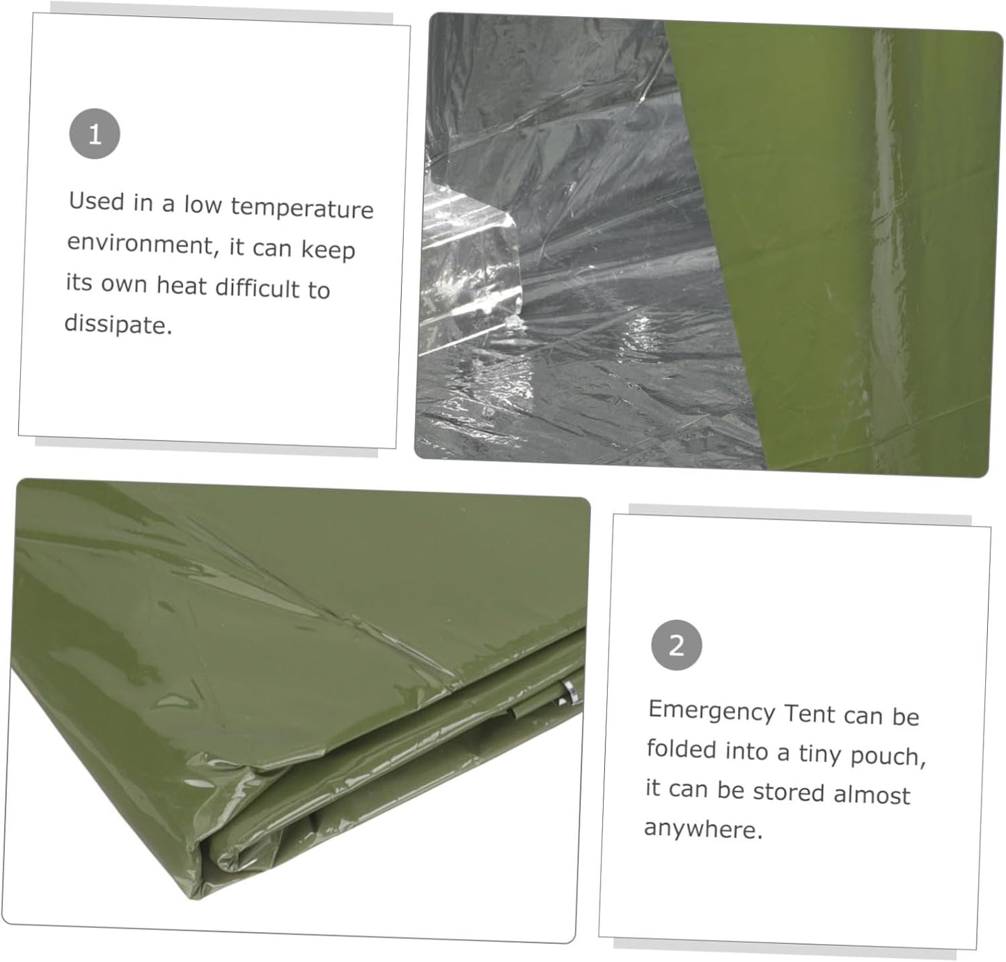 BESPORTBLE Survival Sleeping Tent First Aid Blanket Outdoor Supply Emergency Tent