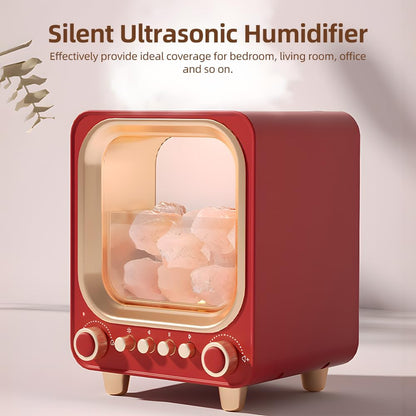 Essential Oil Diffuser Crystal Stone Aromatherapy Diffuser Humidifier with LED Night Light BT5.0 200ml Ultrasonic Quiet Cool Mist Air Humidifier for Home Bedroom Office