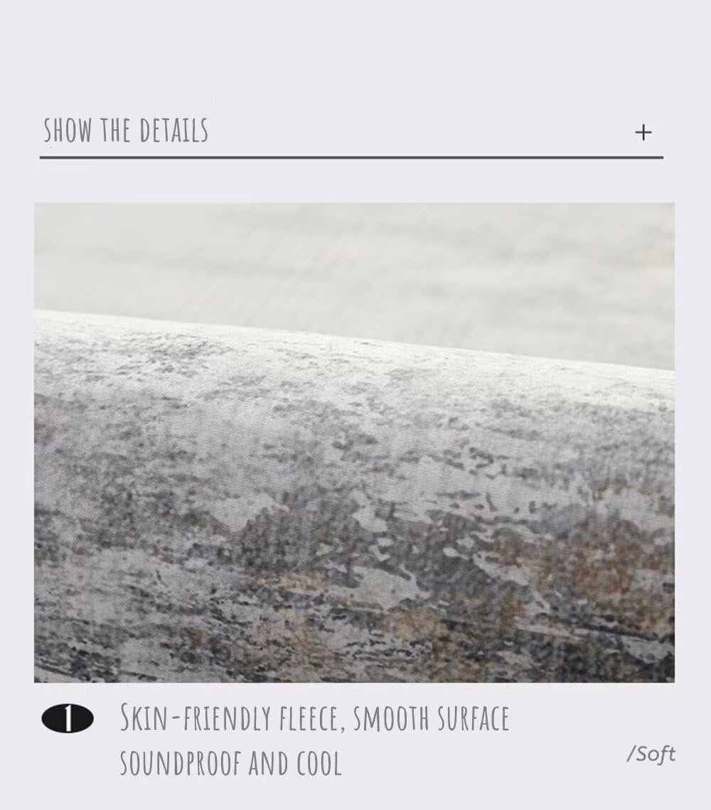 SUNYRDSM Tappeto ingresso interno Tappeto Palestrina Bambini Design moderno grigio-blu semplice soggiorno grande tappeto sala da pranzo accessori antivegetativi Tappeti Natalizi 60X90CM