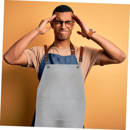 GETAJGHSD Transparent Apron with Adjustable Strap Oil Design for Art Studios Workshops and Home Kitchens Keeps Clothes Clean and Dry for Women