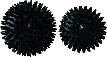 Hard Spiky Massage Ball Pack of 2. Plantar Fasciitis Relief Ball, Foot Massage Ball. Trigger Point Massager Therapy Balls for Muscle Recovery Myofascial Release Pain Relief