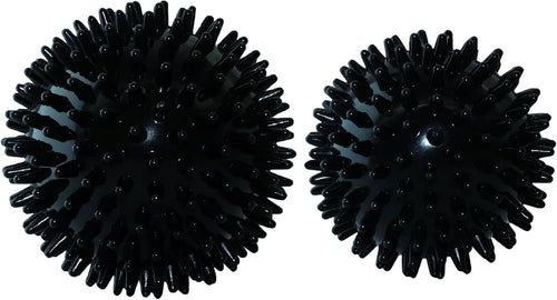 Hard Spiky Massage Ball Pack of 2. Plantar Fasciitis Relief Ball, Foot Massage Ball. Trigger Point Massager Therapy Balls for Muscle Recovery Myofascial Release Pain Relief