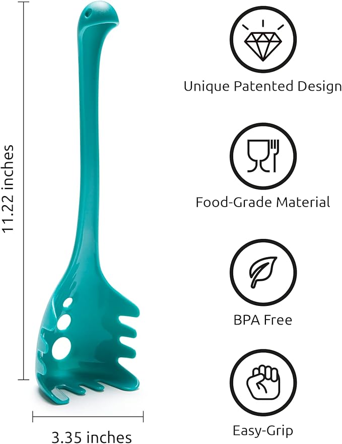 OTOTO Pasta Spoon & Spaghetti Spoon - Cooking Gadgets, Cooking Gifts, Cool Kitchen Gadgets, Cool Gifts, Cute Kitchen Accessories, Funny Gifts, Random Stuff