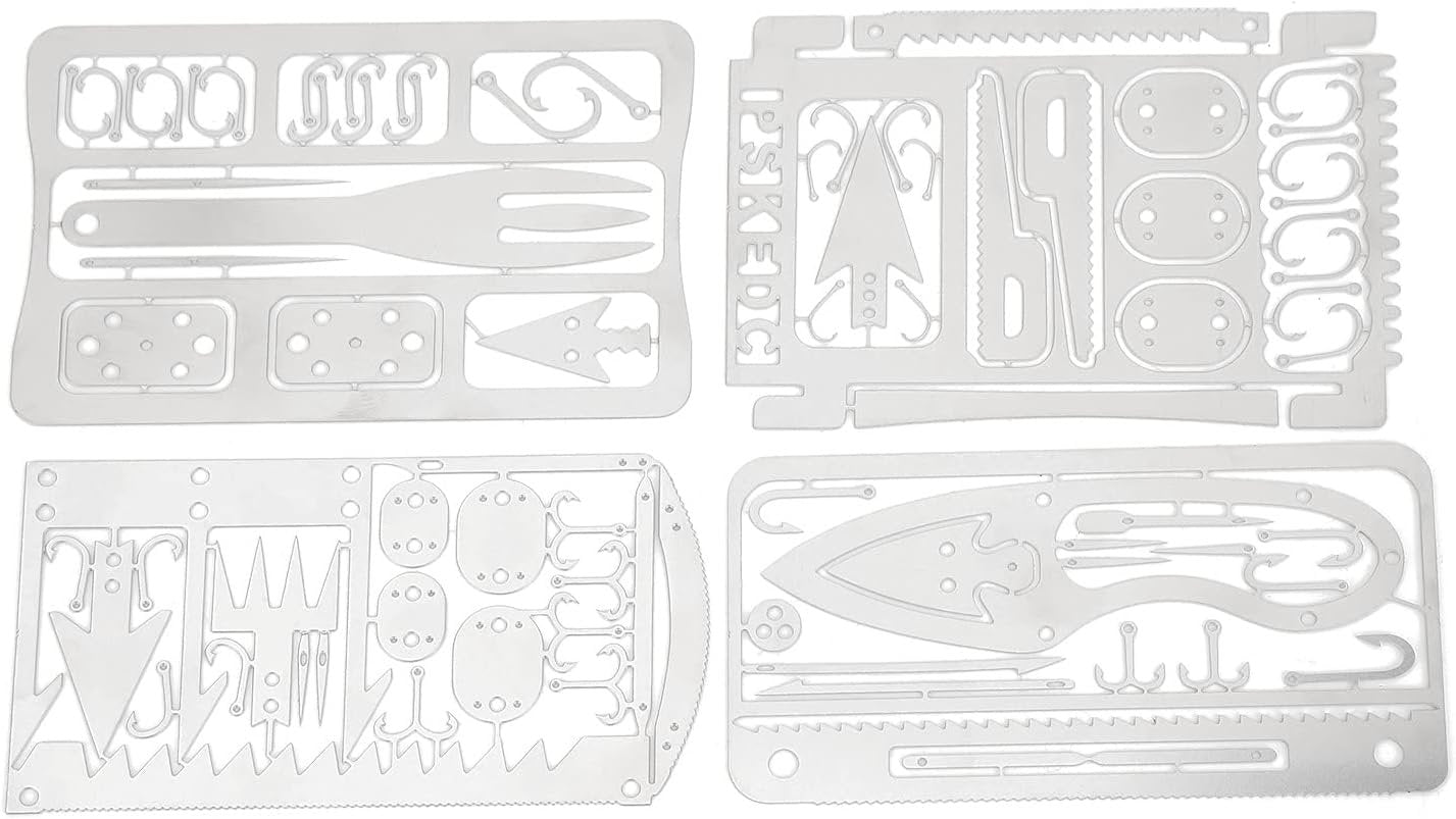Emergency Preparedness Items, Clever Combination Camping Survival Kits Preservative Survival Card for Emergency Survival Kits Travel Tools, and Hiking Kits
