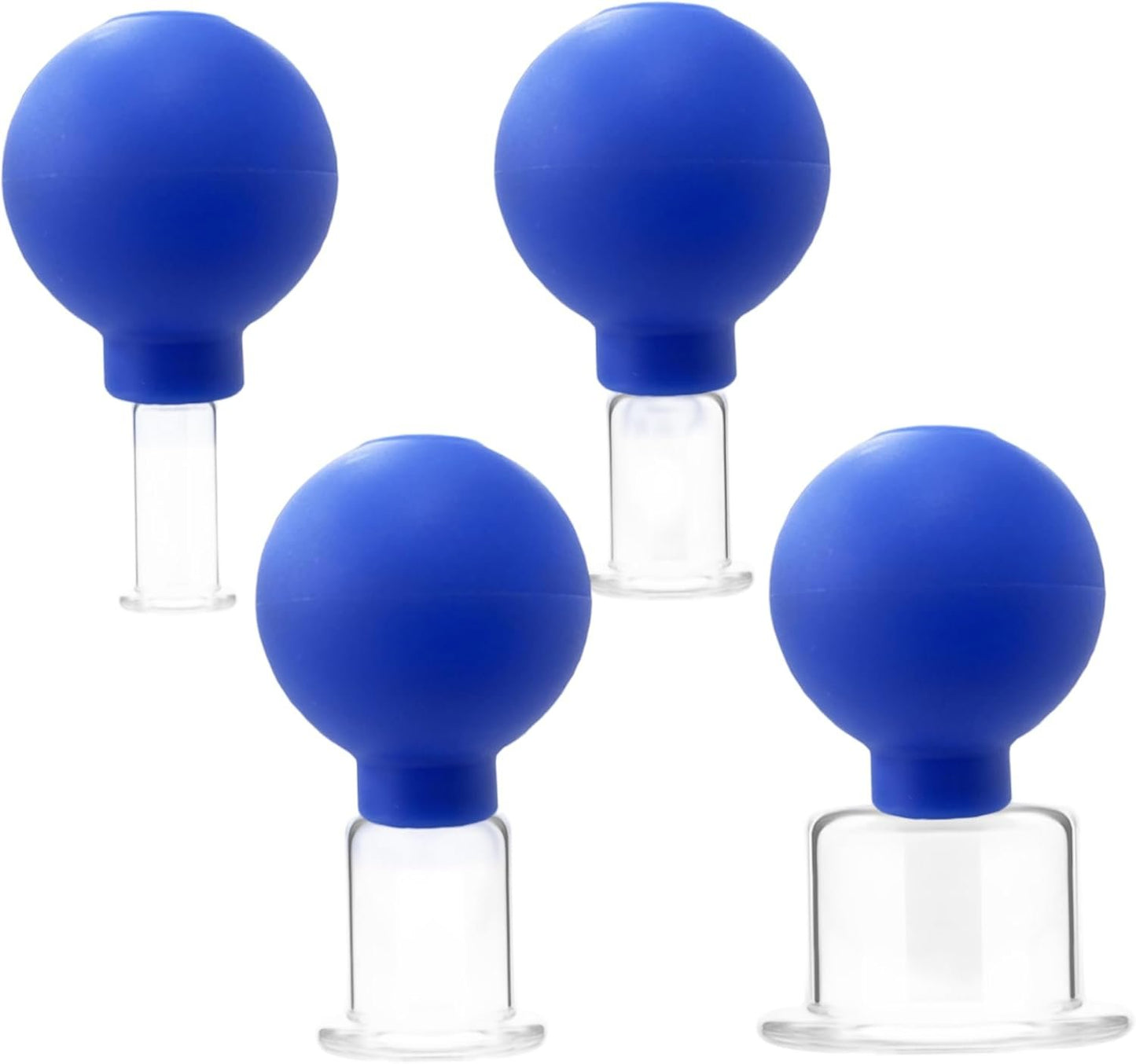 Facial Cupping Set for Face, Face Cupping Set(4Pcs), Silicone Vacuum Suction Facial, Anti Cellulite, Anti Wrinkle and Ageless Skin, for Eyes, and Body