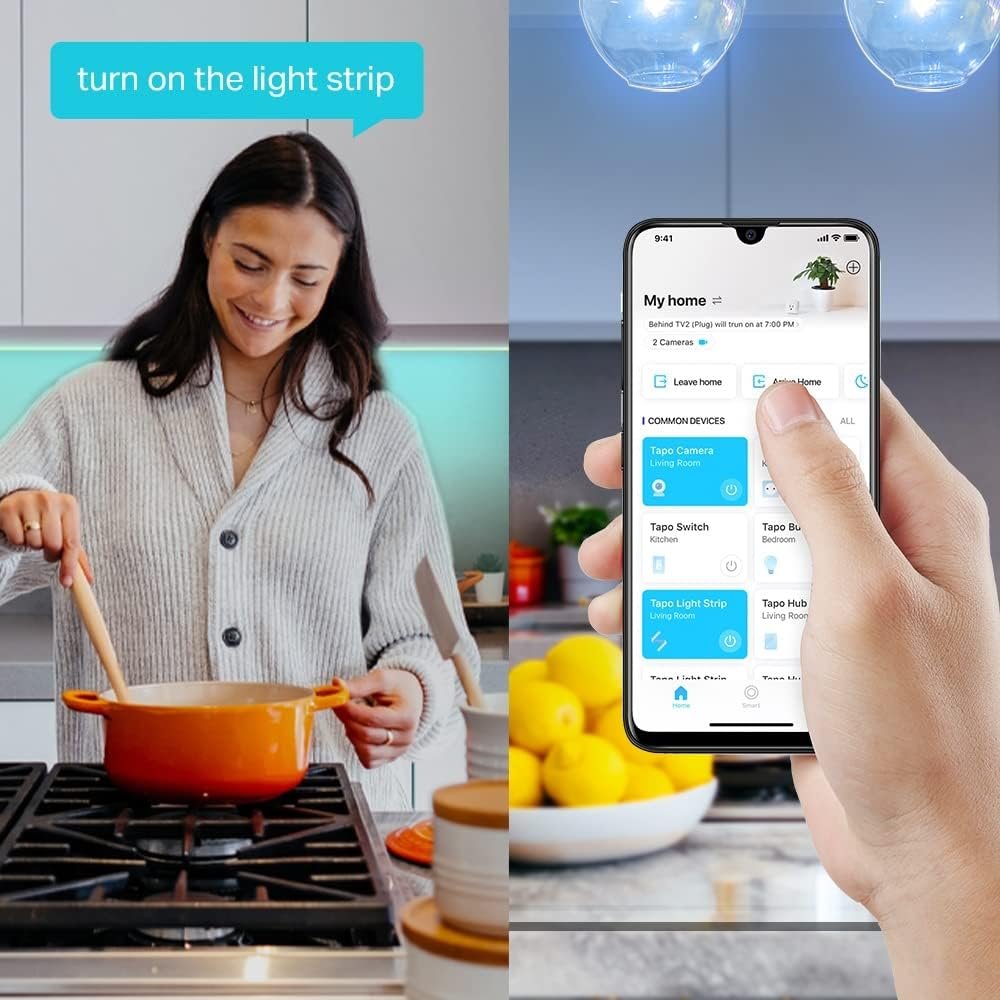 TP-Link Tapo Smart Wi-Fi LED Light Strip, Multicolour, Dimmable, 5 Meters, 25000 Hours, 2100 MCD Max, Smart Home, Party Decoration, Schedule & Timer, Voice Control, No Hub Required (TL61-5)