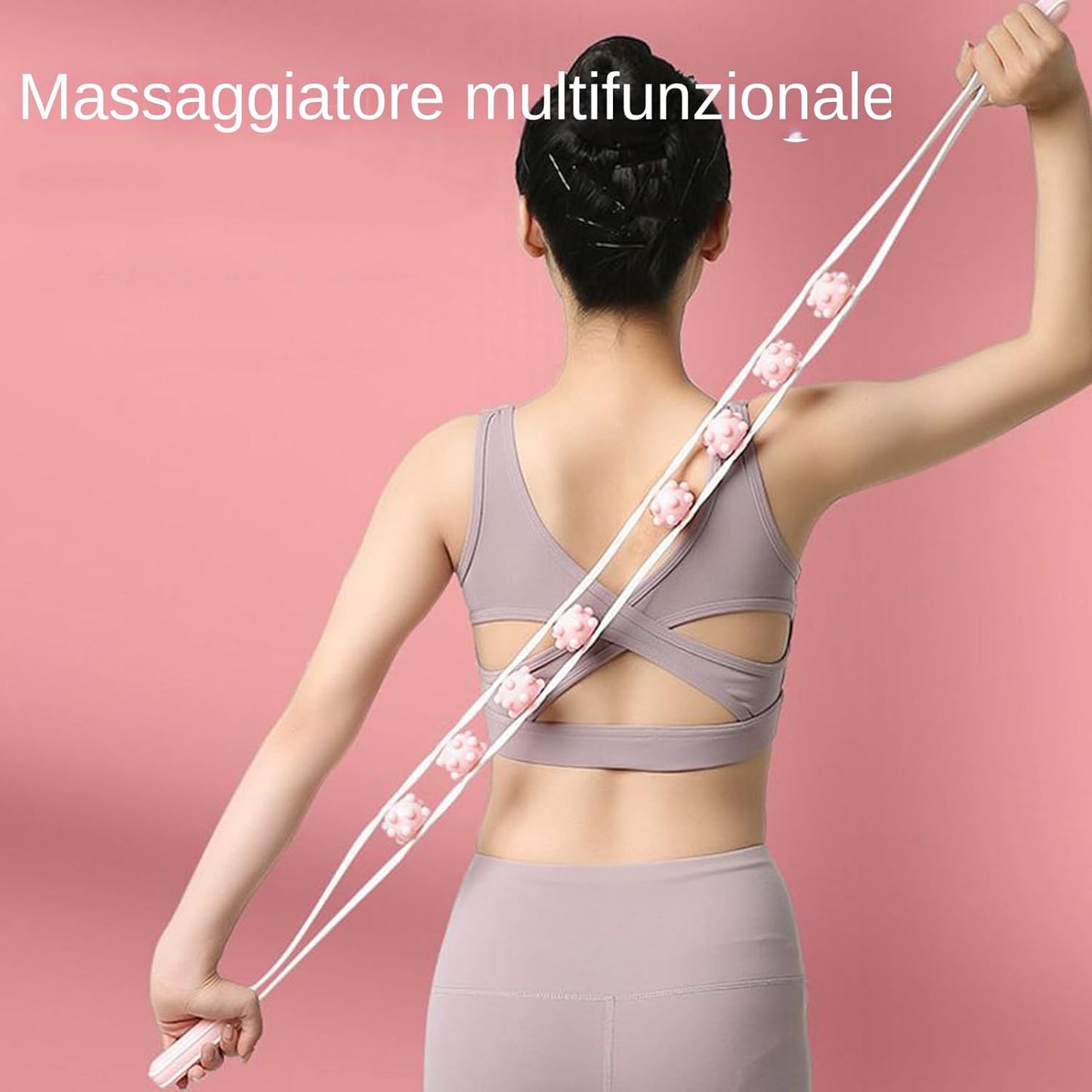 Attrezzi per Modellare il Corpo | Rullo Massaggiante Manuale e Portatile | Attrezzatura Fitness per Addominali, Vita, Gambe, Collo, Spalle e Muscoli