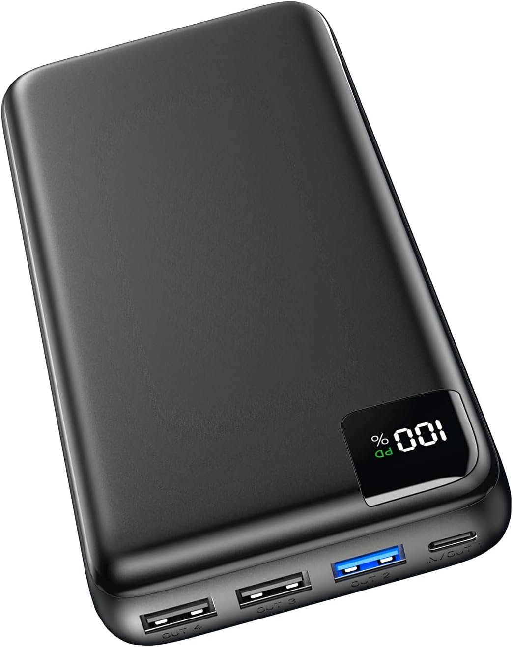 SOARAISE Power Bank 27000mAh, 22.5W USB C in & Out Fast Charging Portable Charger, PD 3.0 QC 4.0 LED Display Phone Battery Pack Compatible with iPhone 15 14 13 12 Pro Samsung S21 Google (Black)