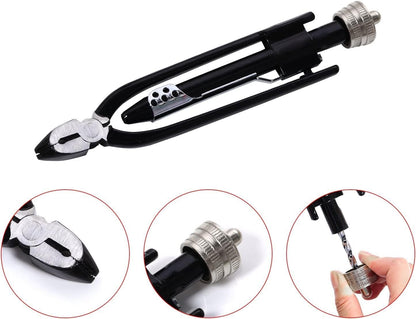 Safety Wire Pliers, Wire Twisting Tool Lock Wire Pliers with 25' Stainless Steel Wire, Heavy Duty Wire Twisting Tool for Aircraft Machinery Vehicles (9 Inch)