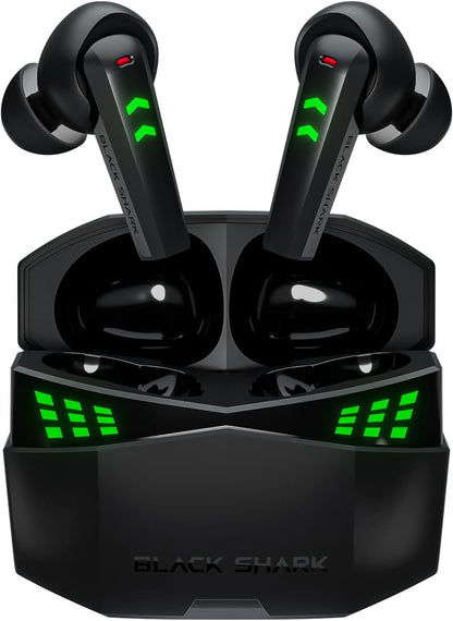 Black Shark Bluetooth Earbuds with 0.035s Ultra-Low Latency, Dual Environmental Noise Cancelling Microphones, Wireless Earbuds Gaming Earphones with Bluetooth 5.3, IPX5 Waterproof, 28h Listening Time