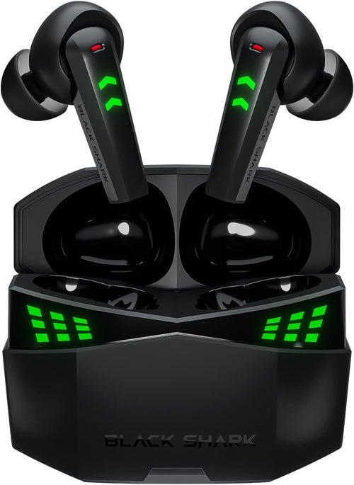 Black Shark Bluetooth Earbuds with 0.035s Ultra-Low Latency, Dual Environmental Noise Cancelling Microphones, Wireless Earbuds Gaming Earphones with Bluetooth 5.3, IPX5 Waterproof, 28h Listening Time