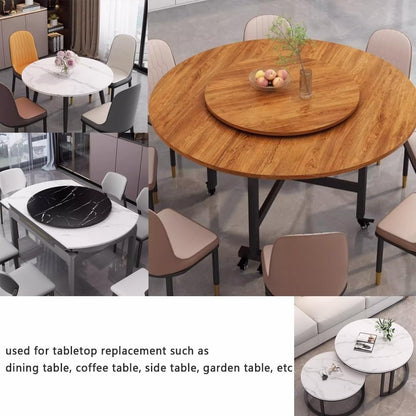 Solid Wood Round Dining Table Top, Smooth Circle Tabletop for Coffee Table, Side Table, Garden Table (16, 20, 24, 32, 40)