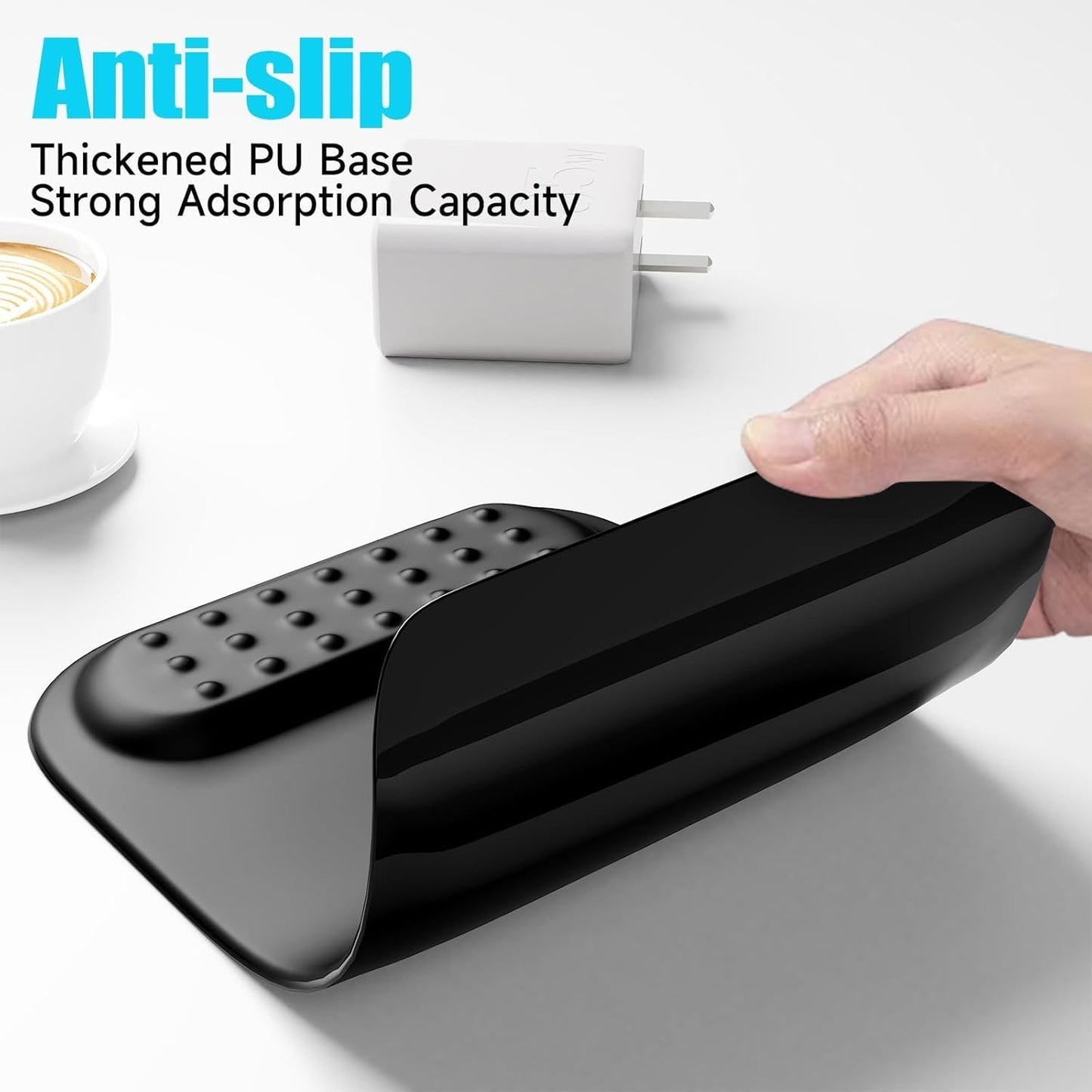 memzuoix Black Ergonomic Mouse Pad with Wrist Rest Support,Premium Memory Foam Cushioning for Pain Relief, Non-Slip PU Base for Stable Smooth Control - Perfect for Laptop, Computer, and Home Office