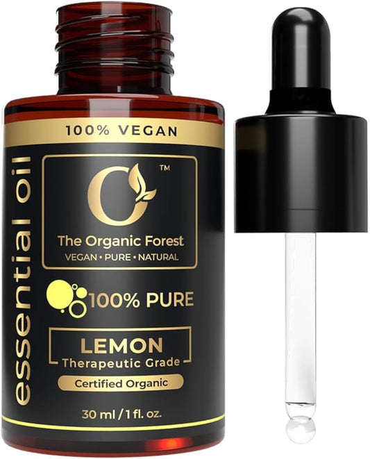 Lemon Oil for Aromatherapy | 100% Pure & Natural Lemon Hair Oil, Body Oil | Lemon Essential Oil for Cleaning | Lemon Oil for Skin Care & Hair Care |