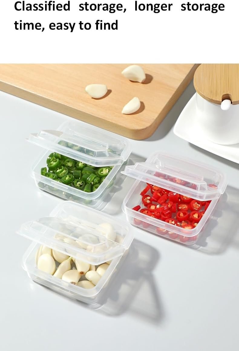 4 PCS Cheese Storage Containers with Flip Lids, Sliced Cheese Container for Fridge, Clear Plastic Butter Block Cheese Slice Storage Box Portable Freezer Food Storage Containers