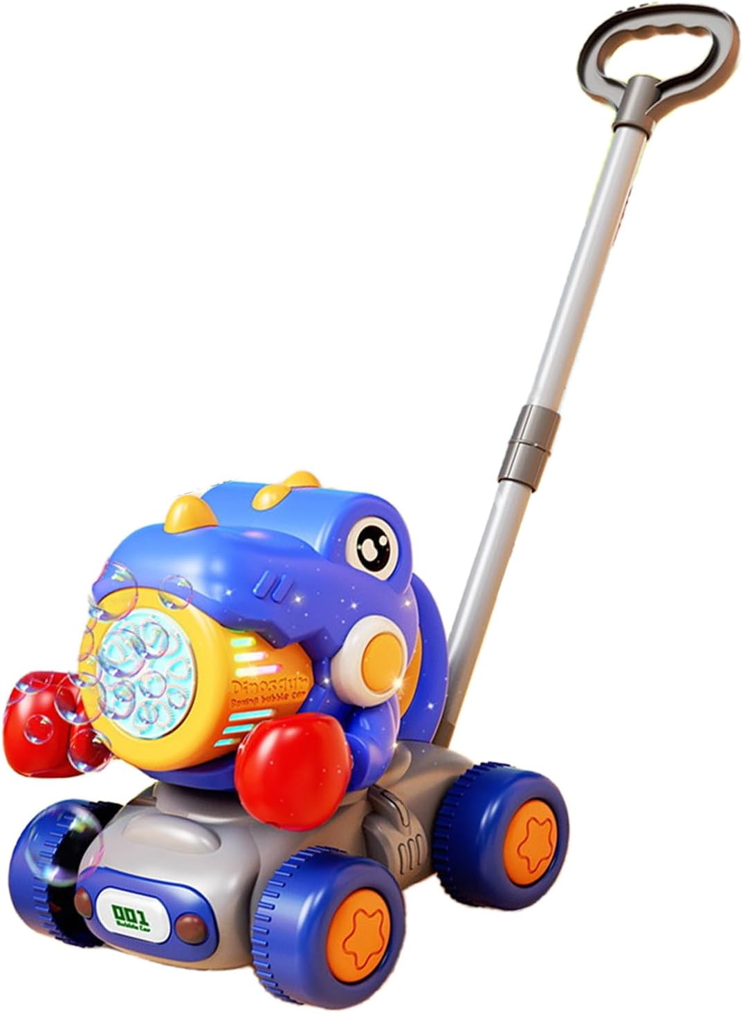 Dinosaur Bubble Lawn Mower, Leakproof Waterproof Bubble Machine, Portable Toy Boys Aged 3+, Convenient for Garden Play, Backyard Fun, and Beach Adventures