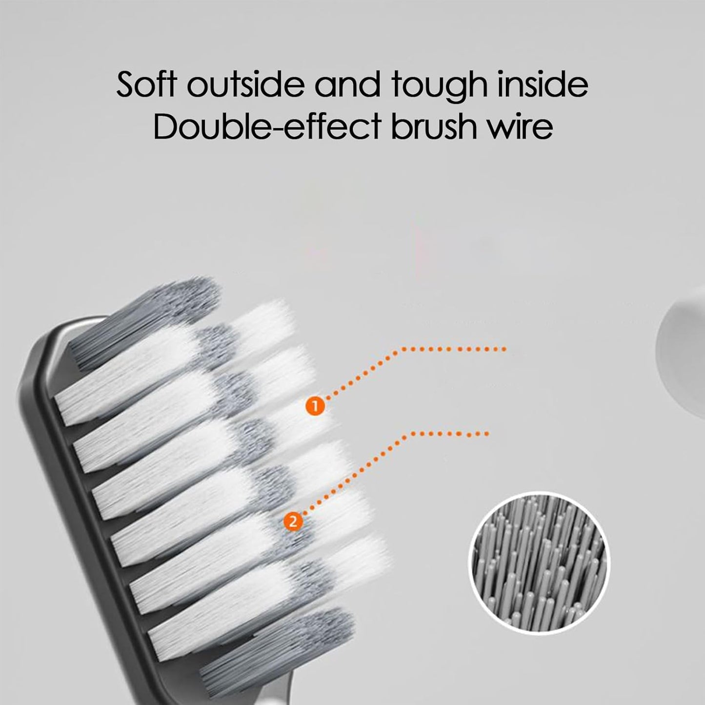 Portable Toothbrush, Foldable Travel Brush, Hygienic Soft Bristles, 0.79x0.79x6.77in, Compact Folding Design, Ideal for Adults, Kids, Sensitive Gums, Braces Care, Hotel, Bathroom