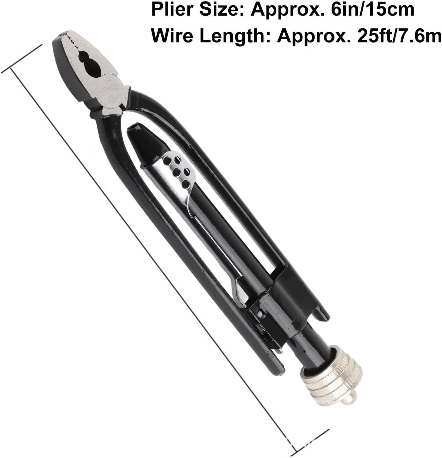 21cm/8.3in Safety Wire Twist Pliers with Wire,Steel Alloy Wire Twisting Tool Lock Wire Pliers with Spring Return and Heavy Duty Locking Jaws for Aircraft Machinery Vehicles