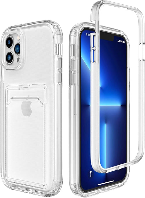 RUNGOS for iPhone 15 Pro Max Case with Card Holder, Wallet Case [3-in-1 Design] [Wireless Charging Friendly] [10Ft Drop Tested] Shockproof Case for iPhone 15 Pro Max Phone Case 6.7'' 2023, Clear 1st
