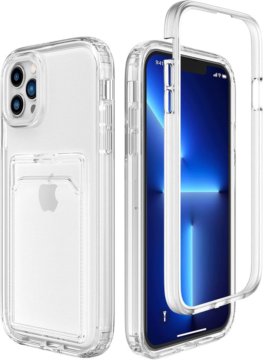 RUNGOS for iPhone 15 Pro Max Case with Card Holder, Wallet Case [3-in-1 Design] [Wireless Charging Friendly] [10Ft Drop Tested] Shockproof Case for iPhone 15 Pro Max Phone Case 6.7'' 2023, Clear 1st
