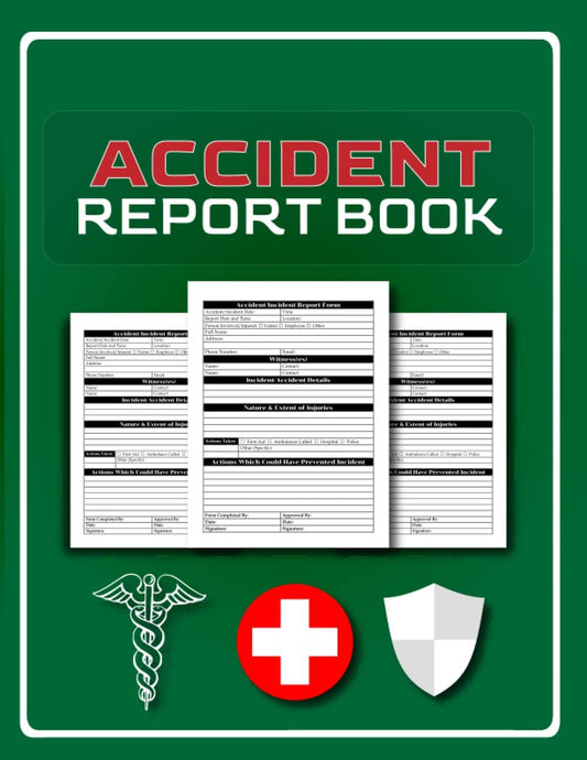 Accident Report Book: A4 Workplace Health & Safety Report Log Book, HSE Compliant Accident & Incident Log Book