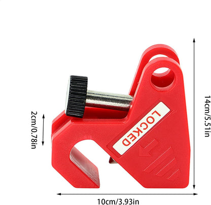 Circuit Breaker Lock, Electric Air On-Off Locking Tool, Distribution System Lockout Insulation Device, Hand for Breaker, Safety and Security Features, Easy Installation, Sturdy Material