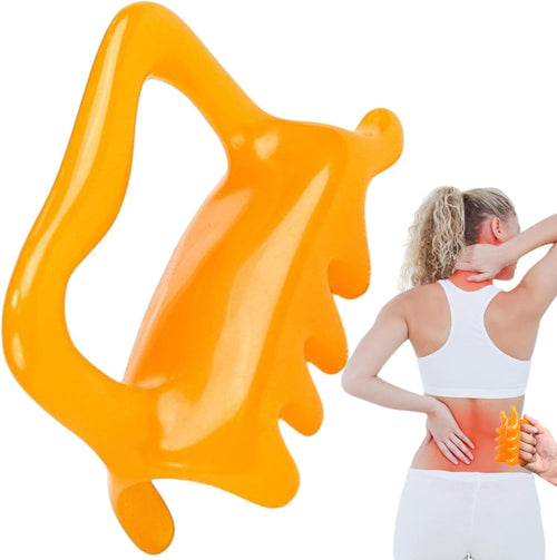 Cellulite Massager Tool - Deep Tissue Fascia Massager - Manual Massage Tool 8-Point Design for Back Shoulders Head Thighs Buttocks Legs