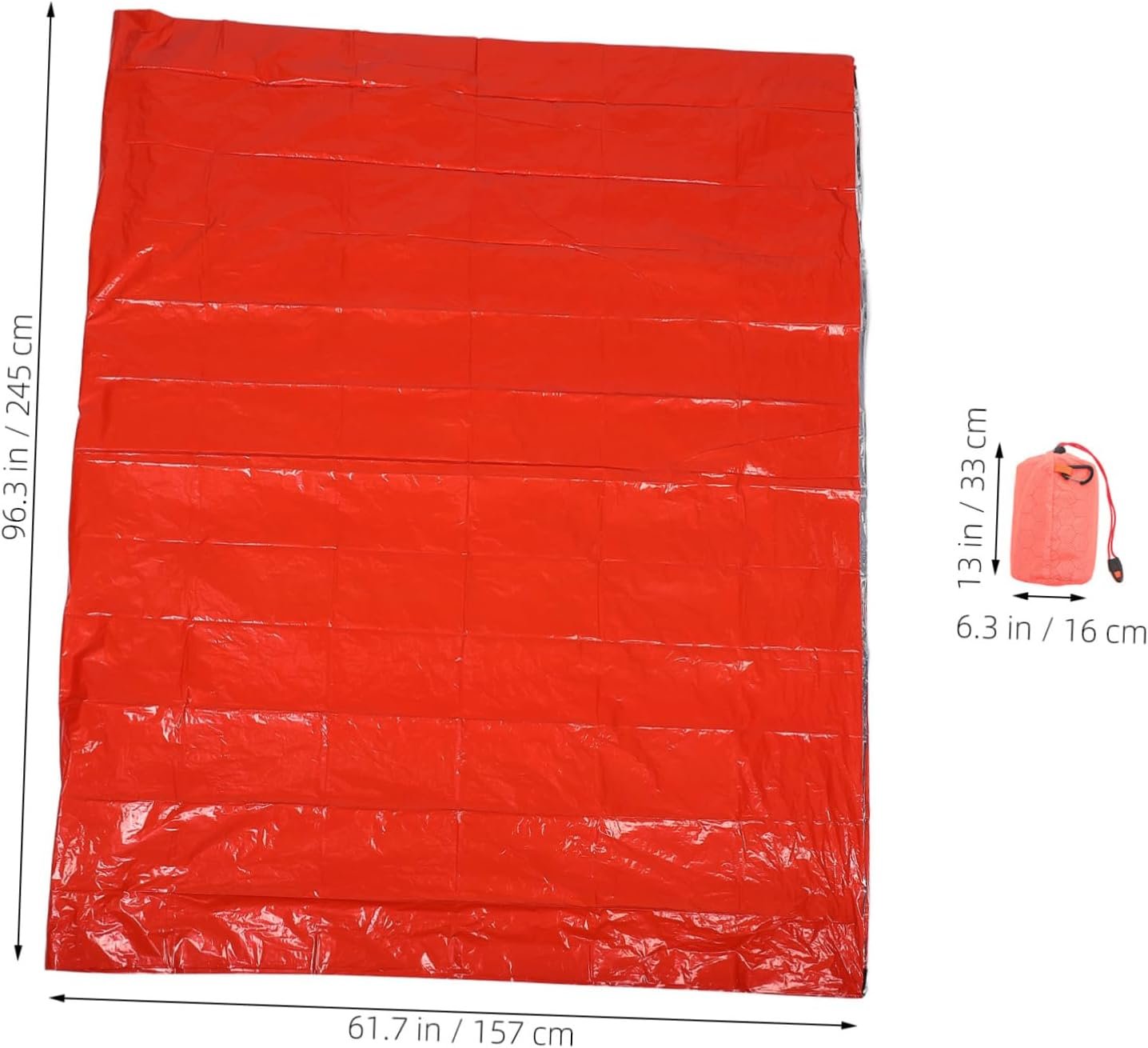 FOYTOKI 1 Set Survival Tent with Thermal Insulation Blanket Emergency Shelter for Camping Hiking Compact Easy Setup Portable Protection Gear Essential Emergency Supplies