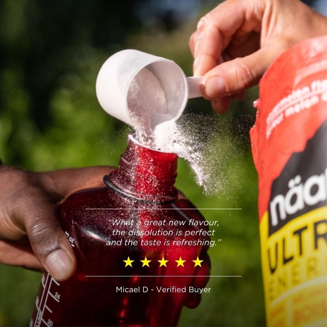 NÄAK Drink Mixes Ultra Energy™, 10 servings, 720g | Sport hydration Mix, electrolytes, BCAAs developed for athletes and performance | Vegan, Plant-Based Protein, Non GMO, gluten free (Watermelon)