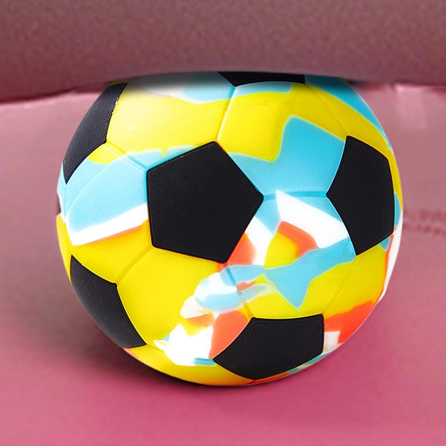 Pallina Massaggi Muscolari | Pallone da Calcio Massaggiante per Muscoli | Attrezzo Sportivo in Silicone, Elastici per Yoga, Palestra e Spostamenti, Adatta per Mani, Piedi e Schiena