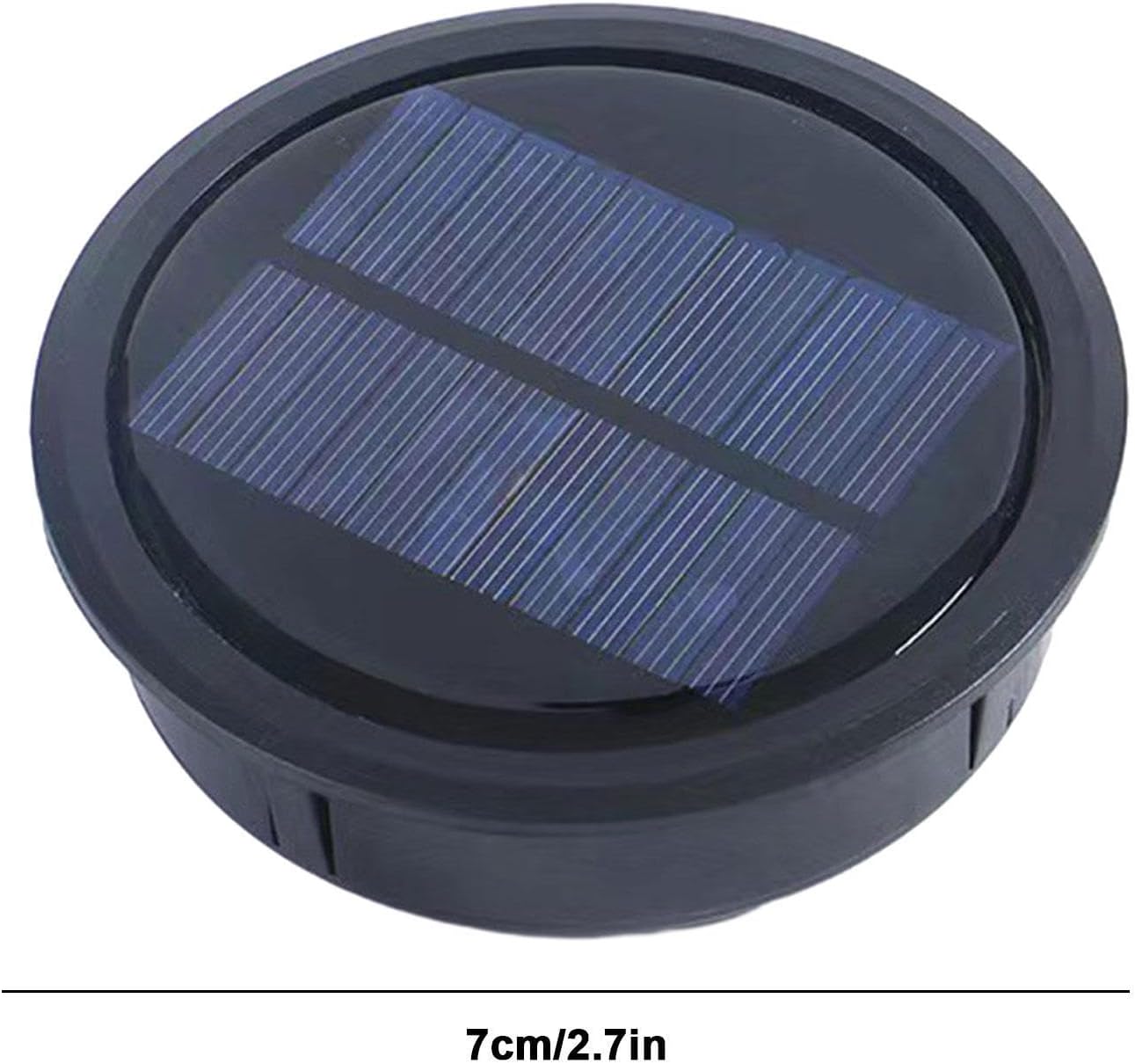 Solar Lantern Replacement Top, High Efficiency Panel Light Part, 2,7 x 2,7 pollici Impermeabile Auto On/Off Accessory for Garden, Sturdy Yard, Patio and Walkway Lighting