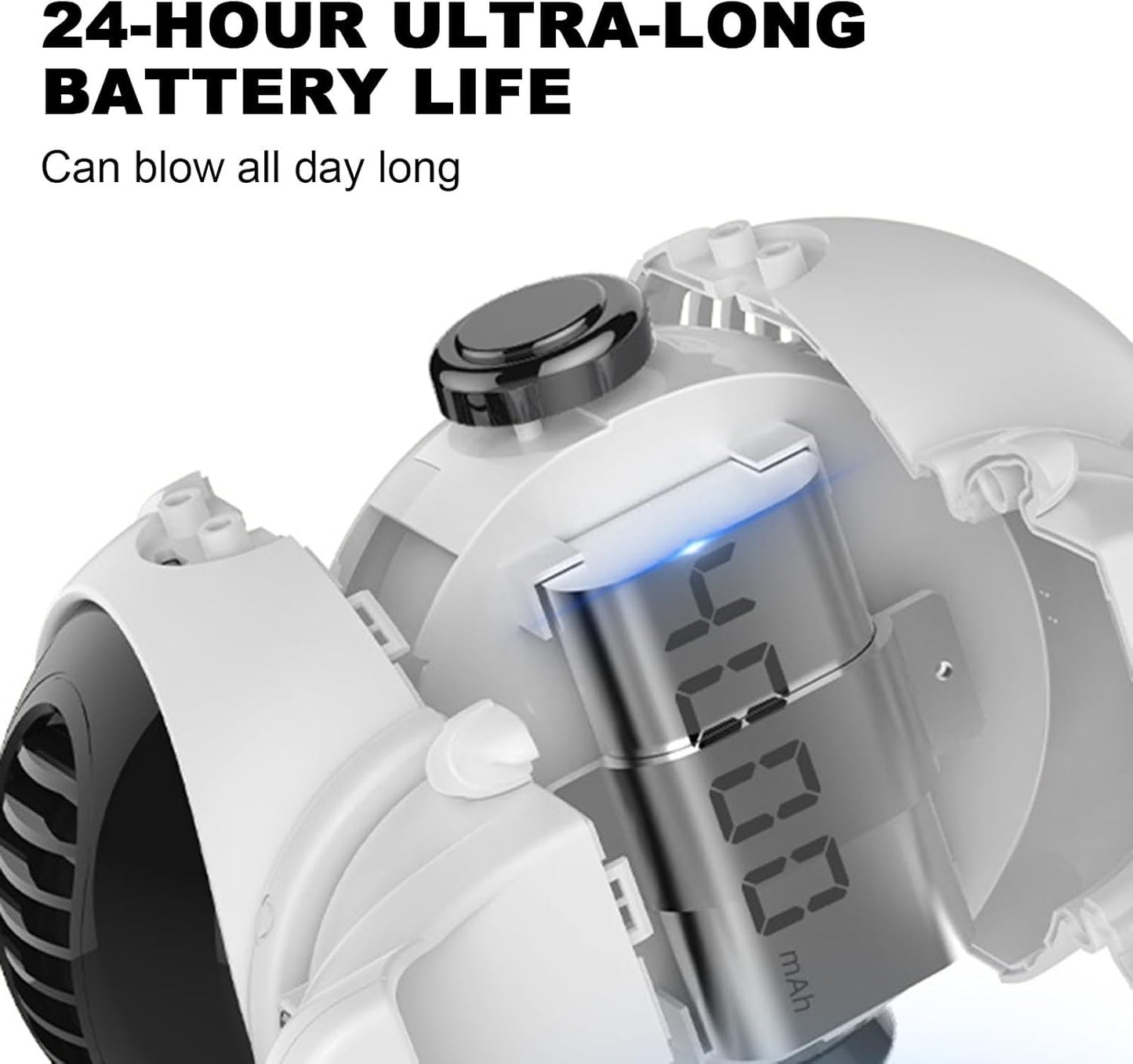 Bladeless Fan for Bedroom, Astronaut Shape Small USB Desk Fan, Personal Cooling Desktop Handheld Electric Tool Bladeless Portable Mini for Dormitory Home Kitchen Student Bedroom