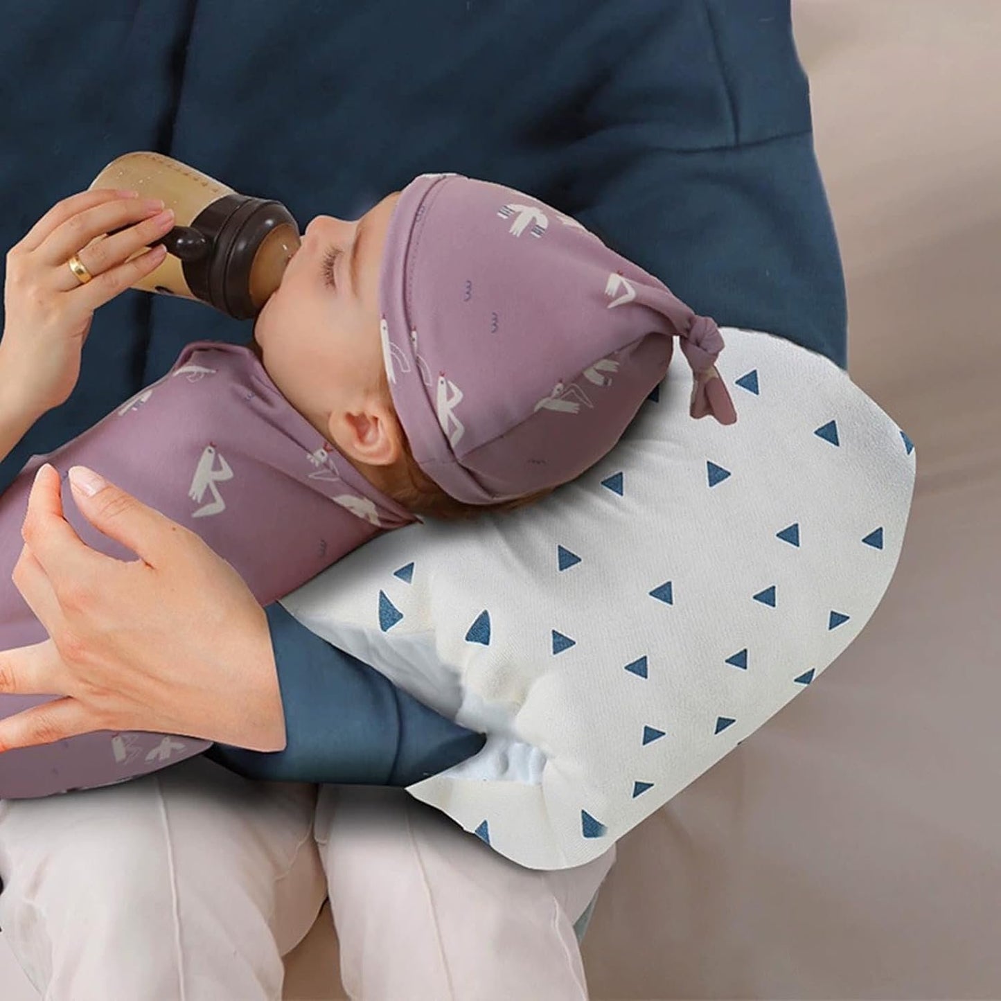 Comfortable Cradle Pillow,Nursing Pillow for Breastfeeding,Breastfeeding Pillow and Head Support Pillow,Nursing Pillow Bringing You Comfort(Grey)