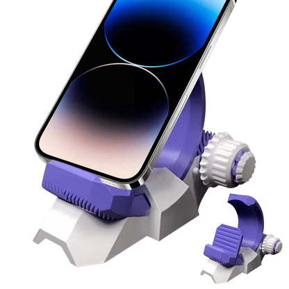 3D Printed Gear Design Desk Smartphone Holder, Portable Cellphone Dock, Stylish Mount, Adjustable Smartphone, Convenient Phone Support, Phone Stand for Travel and Outdoor Use