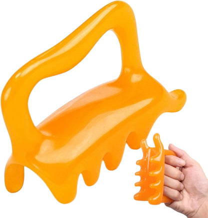Qkbuza Large Fascia Massage Tool, Fascia Massage Tool, Resin Cellulite Reducer, 8-Point Manual Massage Release Tool For Body Tension Relief