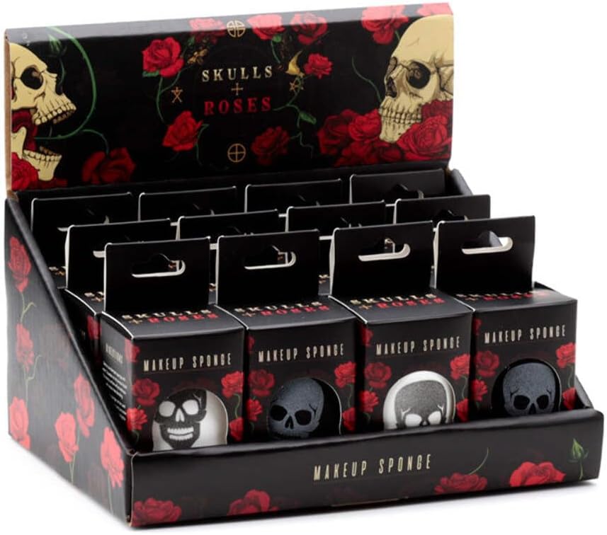 Make Up Sponge for Foundation - Skulls and Roses, Makeup and Beauty Accessories Puckator