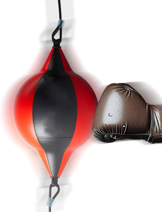 Boxing Reflex Ball, Leather Speed Training Bag, Suspended Reaction Punch, Sturdy Boxing Exercise Equipment, Home Gym Workout Gear, for Agility, Trainings, Coordination