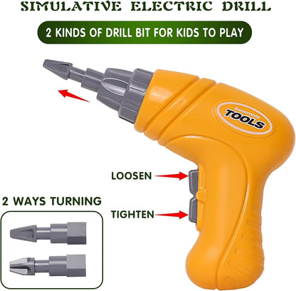 Jaoxikai Take Apart Dinosaur Toy,Educational Building Dinosaur Toy for 3 4 5 6 7 Year Old Kid Boy Girl,STEM Toy Birthday Gift Children Learning Construction Toy with 1 Electric Drill&4 Hand Drill Tool