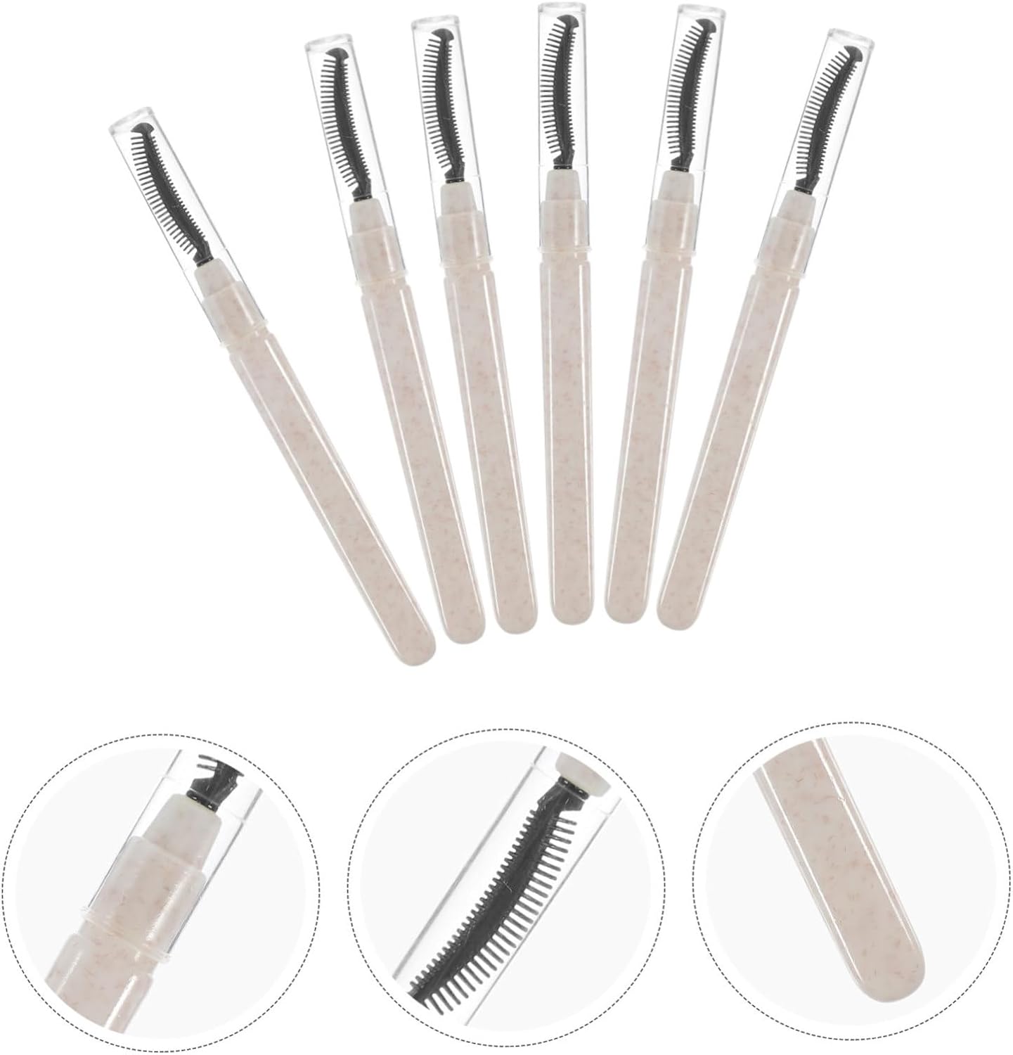 Vaguelly 6Pezzi Silicone Spazzolini Separatori Per Mascara Per Viaggio e Accessorio Per Extension e Make Up