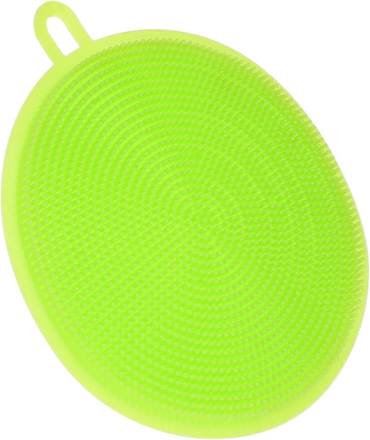GOOHOCHY Silicone Scrubbing Brush Pad for Kitchen Cleaning Non Stick Dishwashing Brush for Cookware Safe for